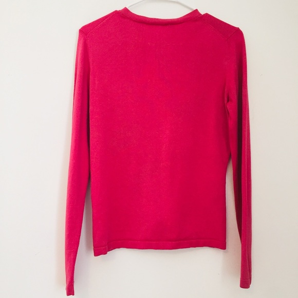 BANANA REPUBLIC Silk Pink Cardigan Sweater Size Small - Picture 2 of 11